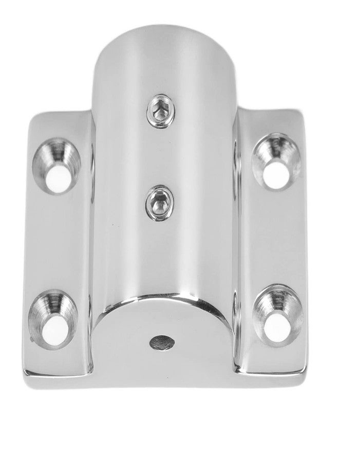 Hilitand Marine Boat Hand Rail Fitting 316 Stainless Steel Hand Rail Fitting 7/8in Hole Marine Yacht Handrail Rectangle Stanchion Base 58.5 x 45.5mm - Image 2