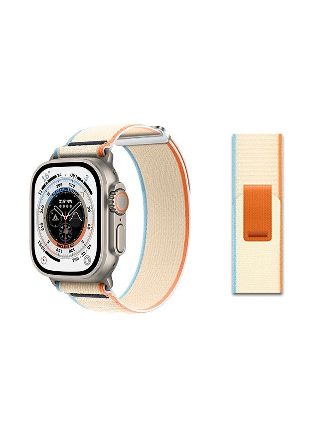 Nylon Braided Band Compatible for Apple Watch 44mm 45mm 49mm, Adjustable Breathable Stretchy Strap Wristband, Sport Trail Loop Strap - Image 4