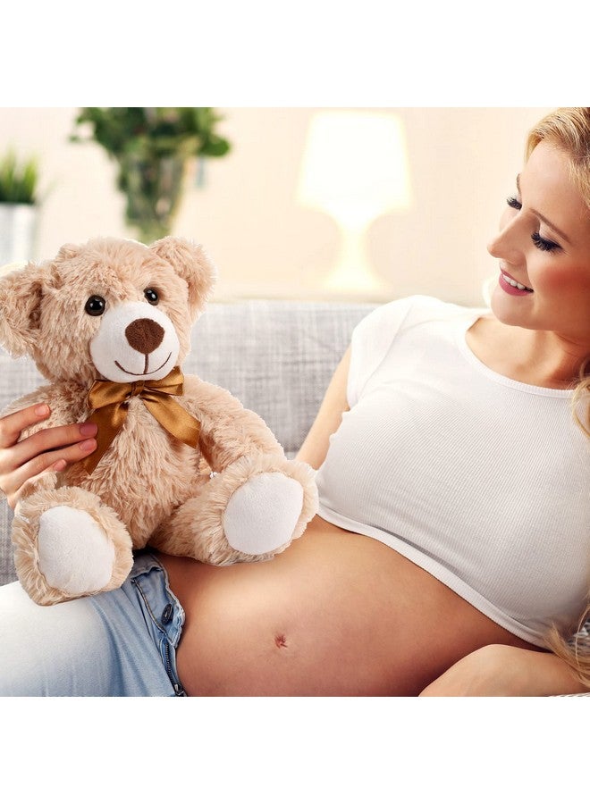 Civaner 4 Pack 14 Inches Christmas Bear Plush Stuffed Animals Cute Soft Bears Bulk For Girls Boys Girlfriend (Light Brown) - Image 4