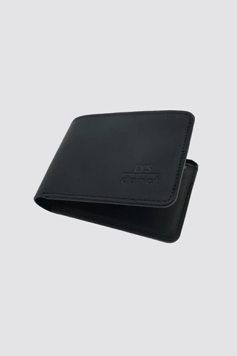 D'S DAMAT Black Leather Wallet 8HC591ORTKC05