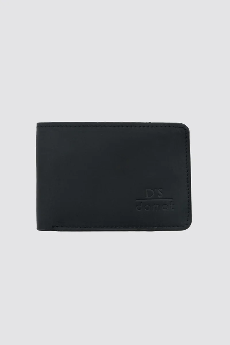 D'S DAMAT Black Leather Wallet 8HC591ORTKC05