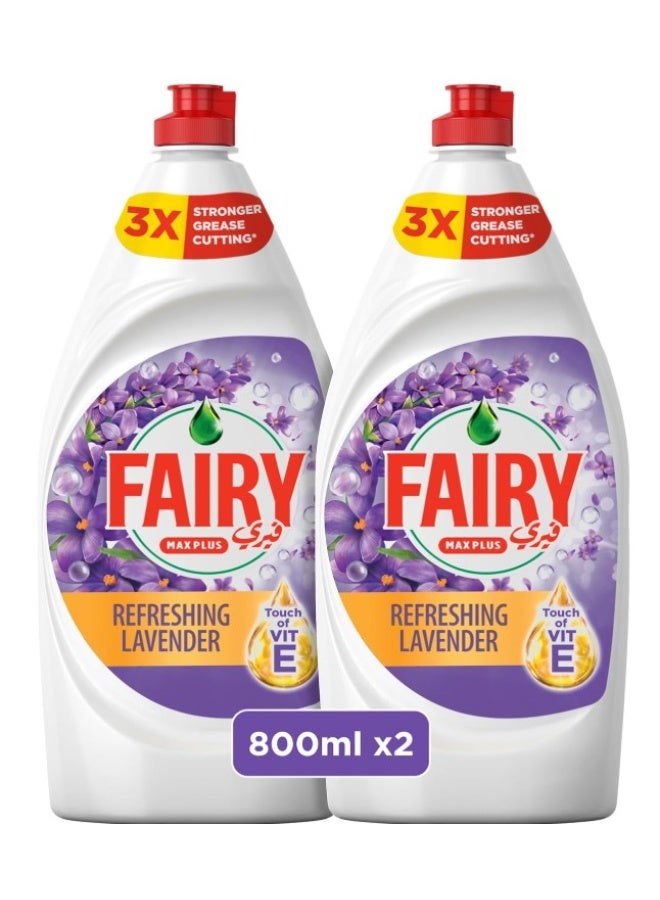 Fairy Dishwashing Liquid, Refreshing Lavender, 2x800ml - Image 1