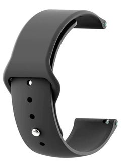 ووتش Silicone Watch Band for Huawei Watch GT5 Pro 46mm/GT5 46mm/GT4 46mm/GT4 Pro 46mm/GT3 46mm/GT3 Pro 46mm/Gسوار من السيلكون لساعة هواوي GT5 برو 46 ملم/ GT5 46 ملم/ GT4 46 ملم/ GT4 برو 46 ملم/ GT3 46 ملم/ GT3 برو 46 ملم/ GT2 46 ملم/ GT2 برو 46 ملم، سوار مضاد للكسر 22 ملم- رمادى  - Image 1