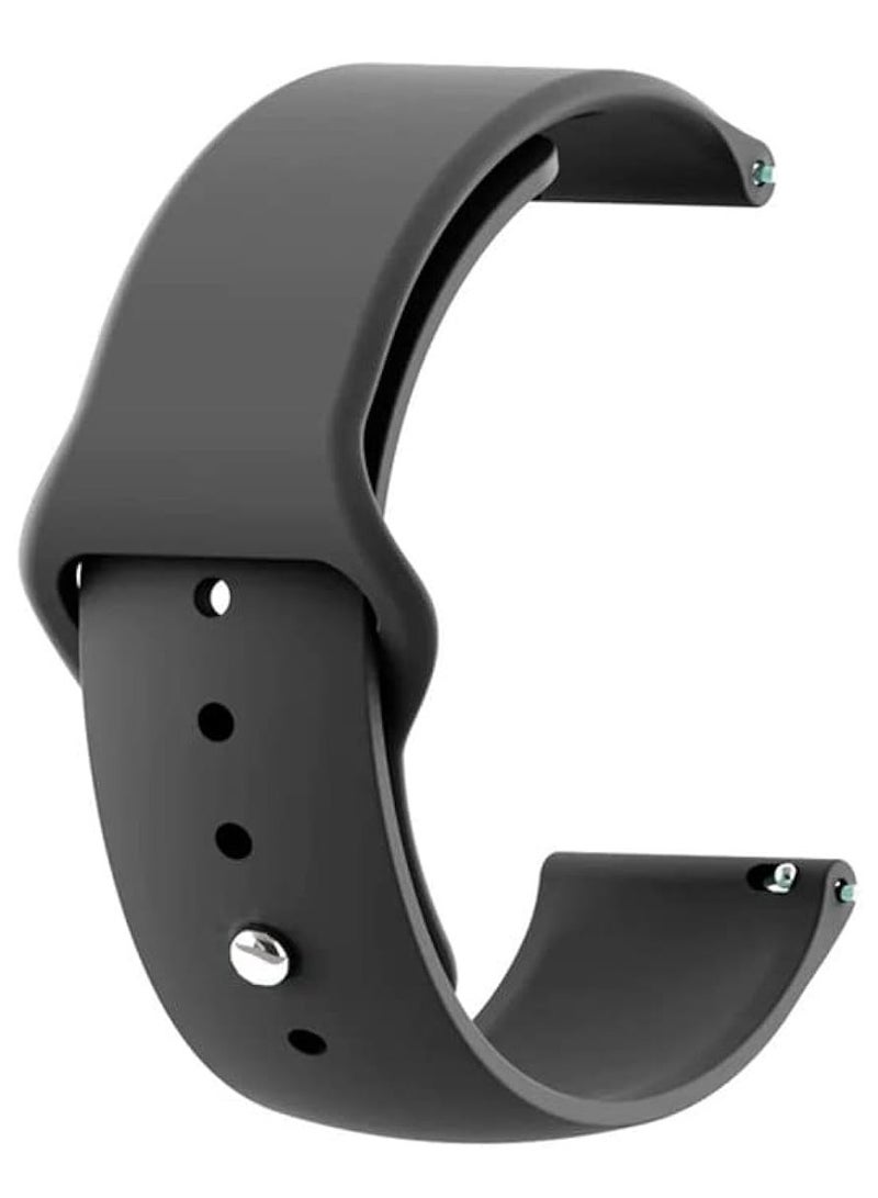 ووتش Silicone Watch Band for Huawei Watch GT5 Pro 46mm/GT5 46mm/GT4 46mm/GT4 Pro 46mm/GT3 46mm/GT3 Pro 46mm/Gسوار من السيلكون لساعة هواوي GT5 برو 46 ملم/ GT5 46 ملم/ GT4 46 ملم/ GT4 برو 46 ملم/ GT3 46 ملم/ GT3 برو 46 ملم/ GT2 46 ملم/ GT2 برو 46 ملم، سوار مضاد للكسر 22 ملم- رمادى - Image 1