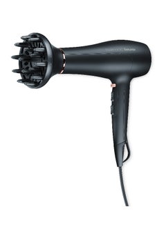 Beurer HC 50 Hair Dryer, 2200W Professional Hair Dryer, Ionic Technology for Smooth And Shiny Hair, 3 Heat And 2 Speed Settings, Cool Shot Function, Lightweight And Ergonomic Design  - Image 3