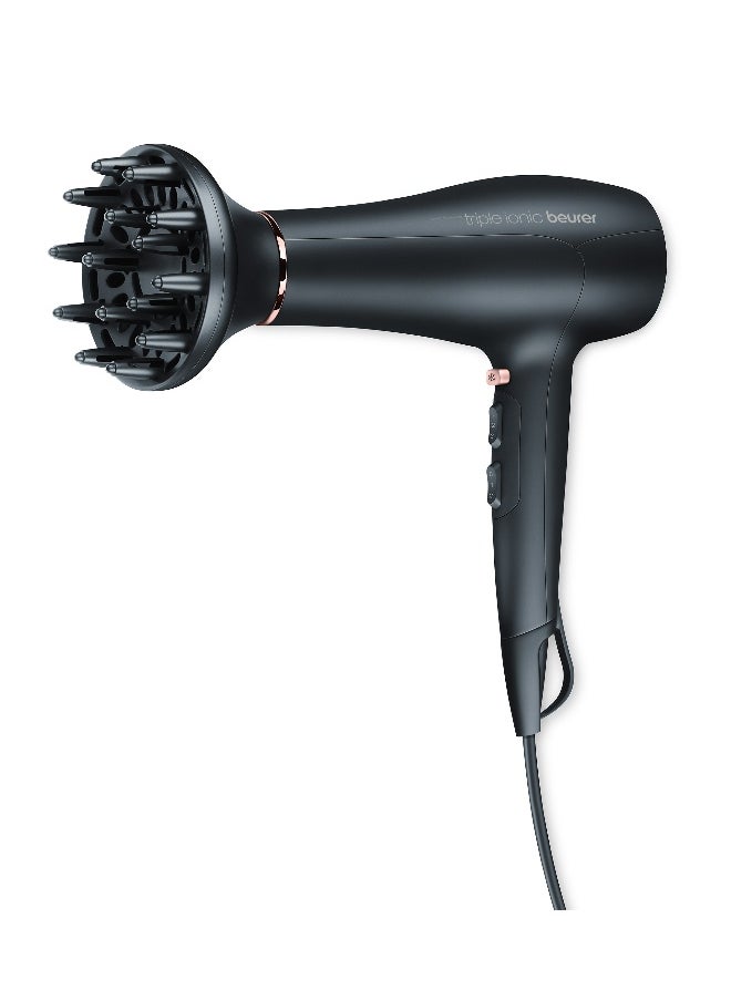 Beurer - HC 50 Hair Dryer, 2200W Professional Hair Dryer, Ionic Technology for Smooth And Shiny Hair, 3 Heat And 2 Speed Settings, Cool Shot Function, Lightweight And Ergonomic Design - Image 1