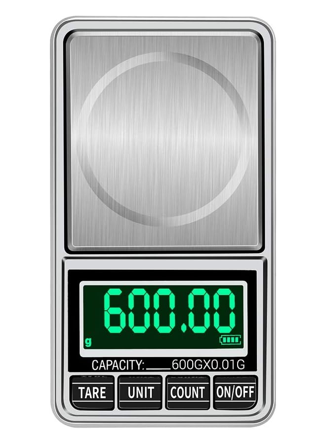 promass Portable Digital Scale Gold Jewelry Scale Mini Pocket Digital Scale Professional Accurate Electronic Scale Precision Balance 600g/0.01g DH-938C