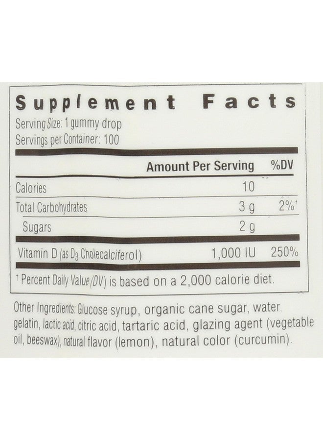Rainbow Light, Vitamin D3 1000 I U Sunny Gummies Lemon, 100 Count - Image 4