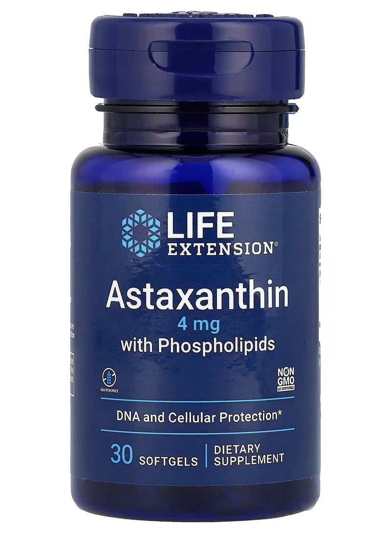 Life Extension, Astaxanthin with Phospholipids, 30 Softgels - Image 1