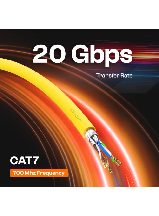 NEXUS CAT7 Ethernet Cable 305M SFTP 22AWG Full Copper LSZH RJ45 LAN self roll-up Drum,10–20Gbps 500–700MHz High-Speed Shielded Fluke Tested TIA-568B Passed - Image 5