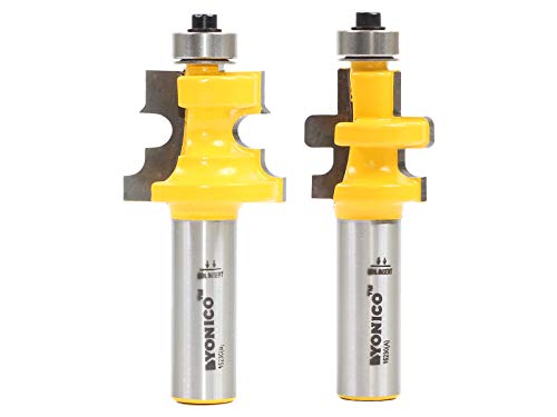 Yonico Tongue and Groove Router Bits Set Flooring 2 Bit Flooring 1/2-Inch Shank 15230 - Image 5