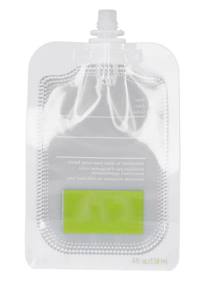 Generic - 10PACK Baby Food Pouches Reusable Baby Food Storage Portable Manual Baby Fruit Puree Bags Easy to Clean Refillable Baby Fruit Squeeze Bags for Applesauce Yogurt and Puree Group 1 - Image 1