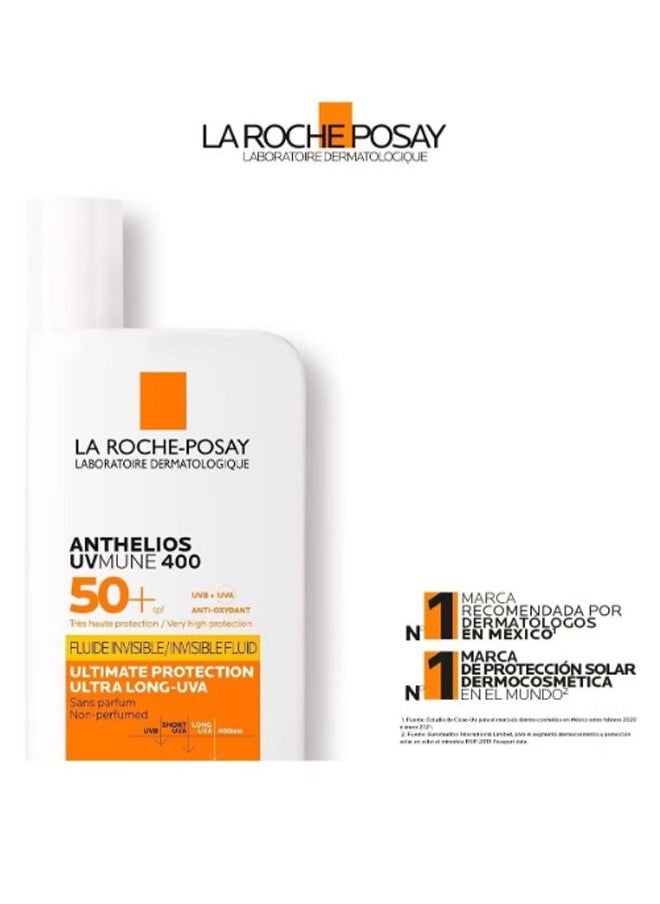 لاروش - أنثيليوس يوفيميون400 SPF50+ واقي شمس غير مرئي 50مل - Image 1
