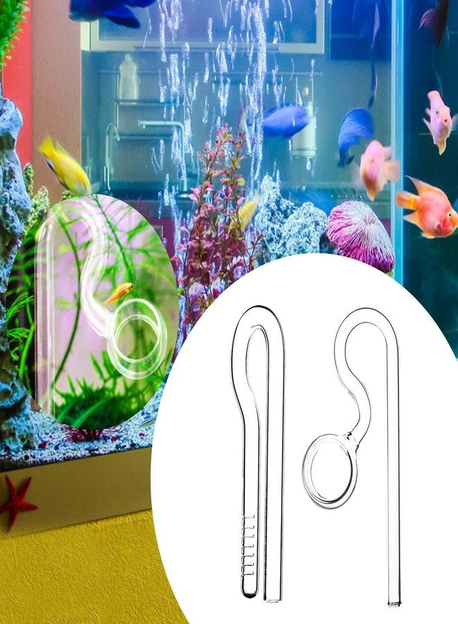 Leefasy Aquarium Lily Tube Glass Lily Pipe in in/Out Clear Remove Oil Easy to Clean with Surface Skimmer Fish Tank Filter, 10mm - Image 3