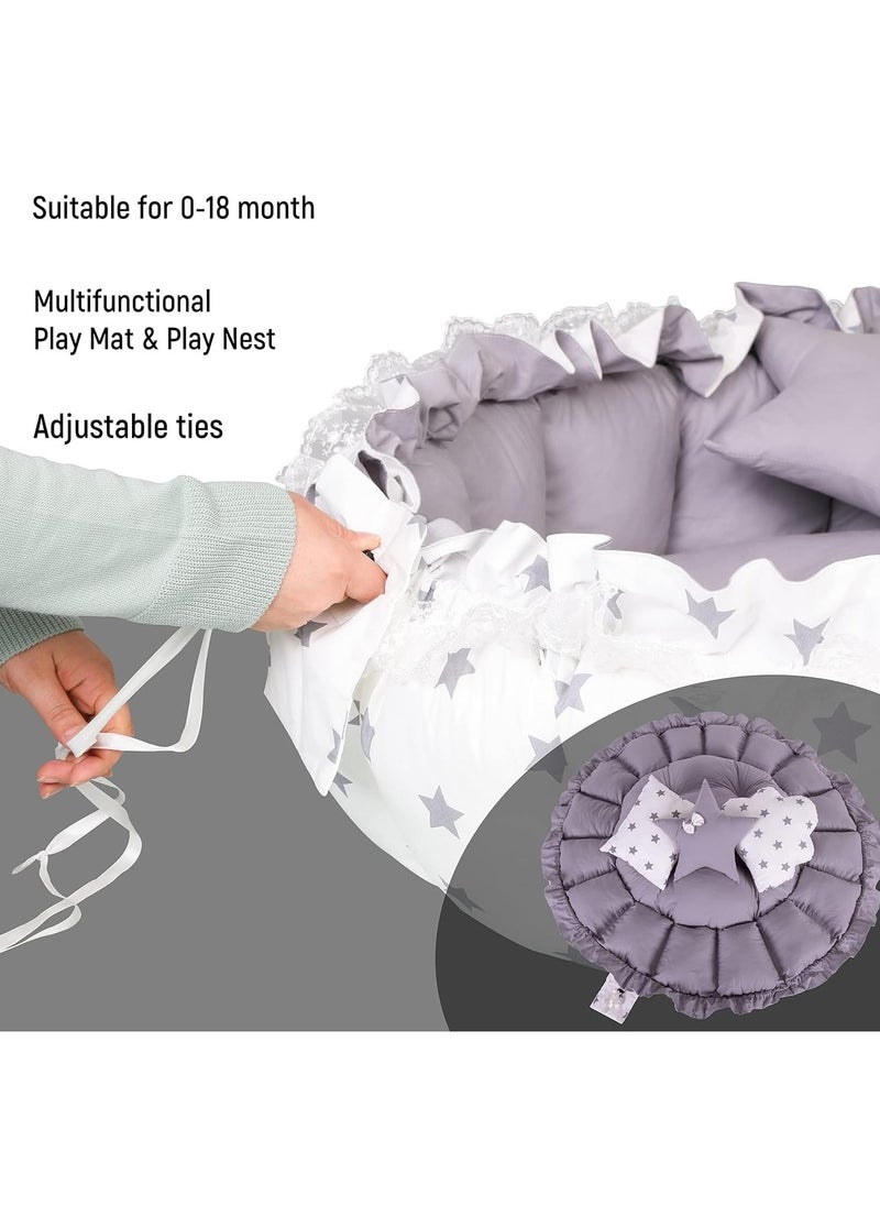 BABYCARA Experience The Ultimate Double Face Comfort and Safety with Soft Cotton Multifunctional Play & Sleep and Pet Mat Perfectly Crafted for Babies and Toddlers  - Image 3