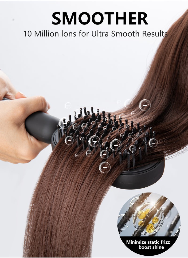 DOSCHER - Hair Straightener Brush Straightening Comb Fast Heating Ceramic Heater Straightening Comb with Negative Ions with Built-in Comb for All Hair Types -Gifts for Women - Image 1