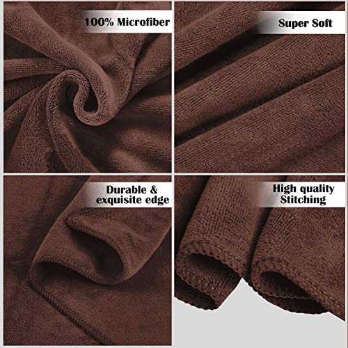 Sassoon Venir Microfiber 1 Piece Medium Bath Towel 450 GSM (60x120cm, Cocoa Color) Ultra Soft Material, Towel for Daily use - Image 5