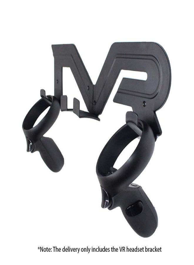 Tookie VR Headset Stand, Wall Mount VR Headset Storage Holder Universal VR Headset Touch Controller Display Bracket for Ocul-us Quest VR/Ocul-us Rift S/Viv e/Playstatio-n VR(Black) - Image 3