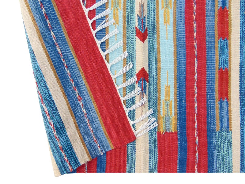 MDZ® Hand Woven Cotton Traditional Kilim Rug, Style: Traditional, Color: Multi, Size: 2'x3' Feet / 24"x36" Inches / 60X90 cm, for Kids Room, Living Room, Dining Room & Bedroom (Multi_1) - Image 4
