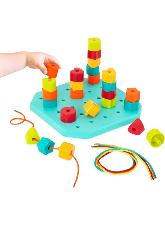 BATTAT Count and Match Stacking Pegs & Board Set, Pre School Toys, Fine Motor Skills Toys, Best Gift Toys for Babies & Toddlers - Image 3