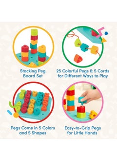 Count and Match Stacking Pegs & Board Set, Pre School Toys, Fine Motor Skills Toys, Best Gift Toys for Babies & Toddlers - pzsku/ZD9E435220B089F389346Z/45/_/1732795814/37dad30c-9e13-4bc8-9d0a-c16012b31a8a