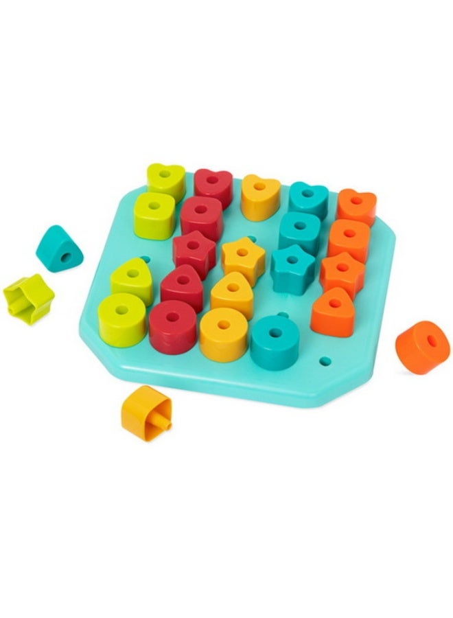 BATTAT Count and Match Stacking Pegs & Board Set, Pre School Toys, Fine Motor Skills Toys, Best Gift Toys for Babies & Toddlers - Image 5