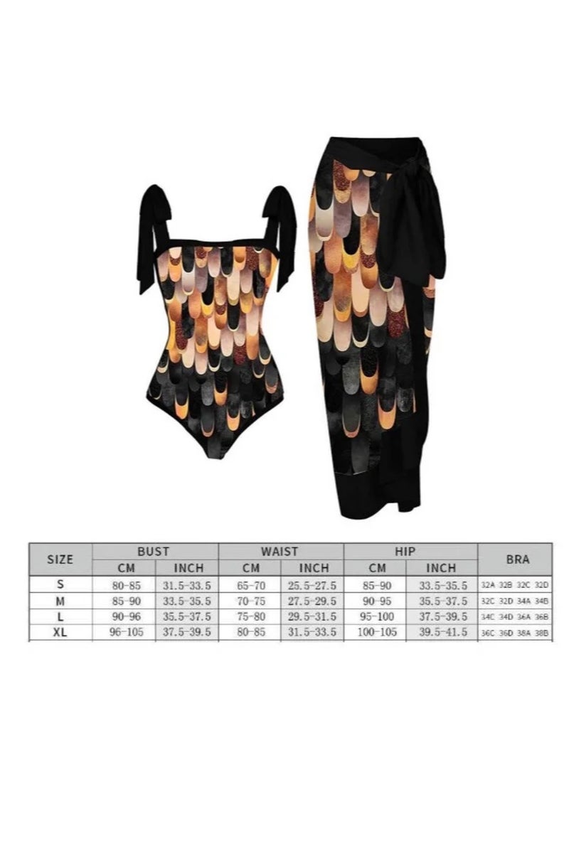 2-Piece Women Swimsuit with Skirt Holiday Beach Dress Female Retro Swimwear Vintage Surf Wear Summer - Image 4