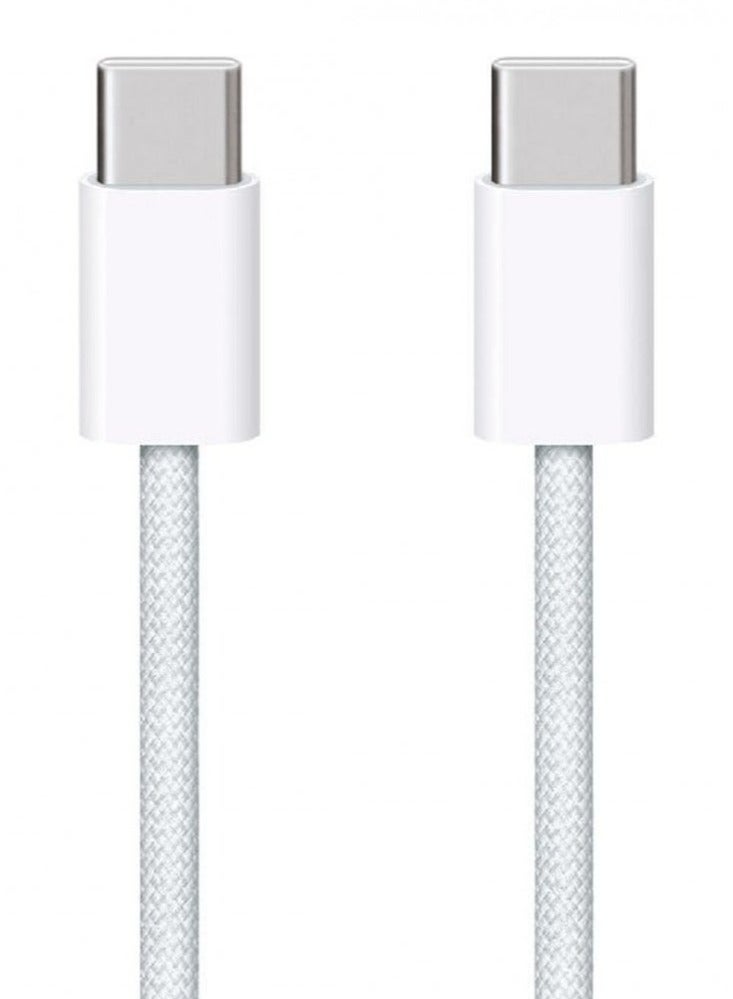 CABLEMAX iPhone fabric cable, Type C to Type C, iPhone 15/16 Fast charge 1 meter - Image 2