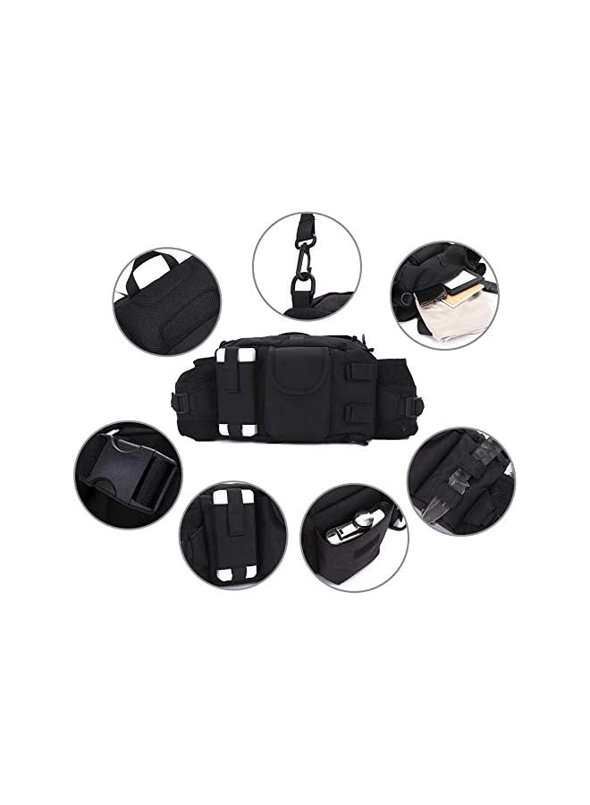 PROMASS promass 1050D Waist Pack Bag Fanny Pack Sling Bag Range Bag EDC Camera Bag with Shoulder Strap for Outdoor,Sports,Jogging,Walking,Hiking,Cycling  - Image 4