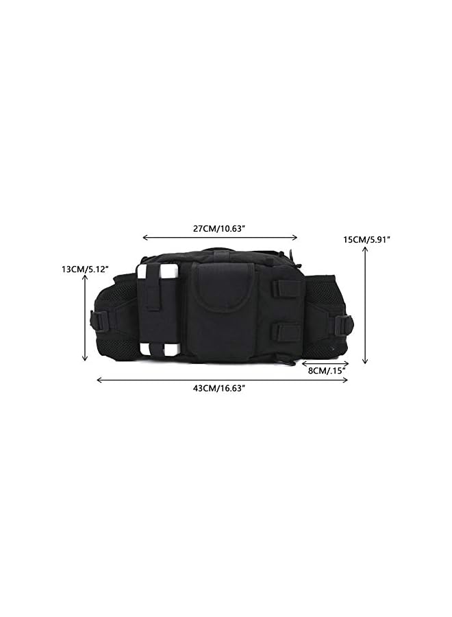 PROMASS promass 1050D Waist Pack Bag Fanny Pack Sling Bag Range Bag EDC Camera Bag with Shoulder Strap for Outdoor,Sports,Jogging,Walking,Hiking,Cycling  - Image 2