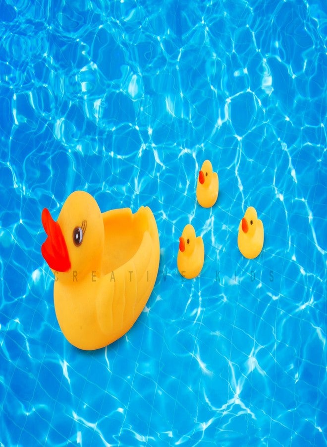Creative Kids Duck Family Baby Bath Toy Set – Non-Toxic Rubber Squeaky Floating Bathing Toys for Toddlers & Infants, Cute Squeeze Water Play Set for Boys & Girls, Fun Bathtub Bath Time Toy Collection - Image 4