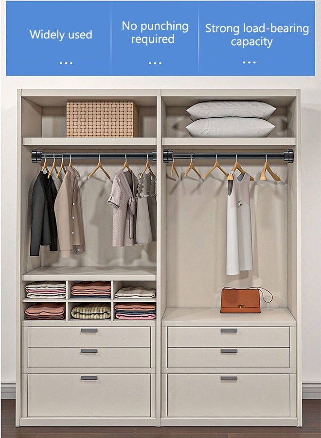 قابل للتعديل شماعات الملابس ( 105cm-170cm ) مع قضيب قابل للسحب قضيب قابل للسحب - Image 2