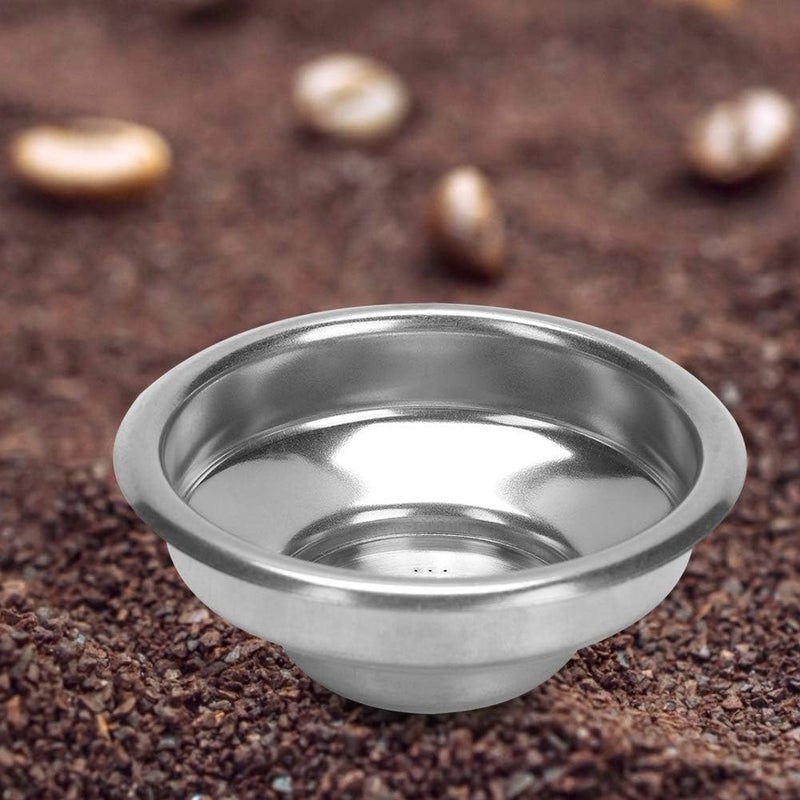 Pilipane 58mm Stainless Steel Coffee Filter  Double Layers SingleDouble Doses Filter Basket Non pressure Filter Accessories Bottomless Handle Filter separare  Non Pressurized Porous Filter Basket - Image 2