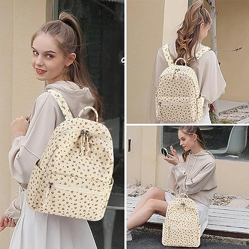 BTOOP Mini Backpack Girls Teens Corduroy Small Backpacks Purse Little Shoulder Bags for Kids Womens Casual Travel Daypack - Image 5