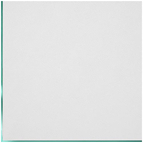 Coavas Window Privacy Film Frosted Glass Static Clings,Bathroom Frosting Decorative Window Stickers, Heat UV Blocking Anti-Glare Door Window Coverings Day and Night (17.5 x 78.7 Inch, White) - Image 1