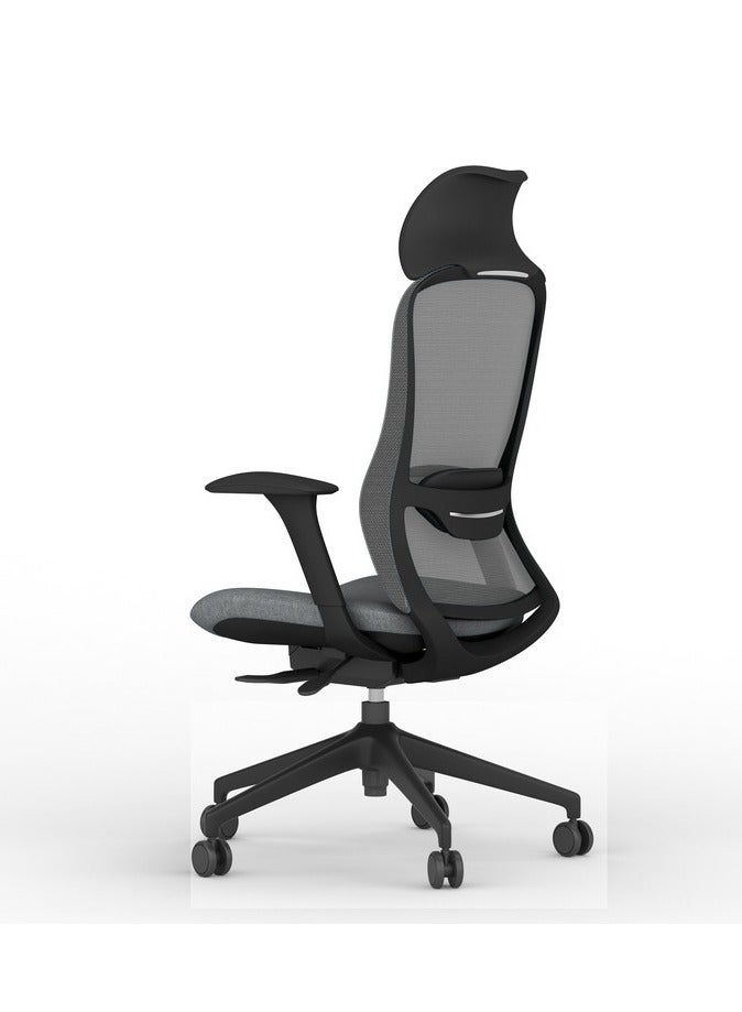 AMFAH Executive High Back Chair- Grey - Image 2