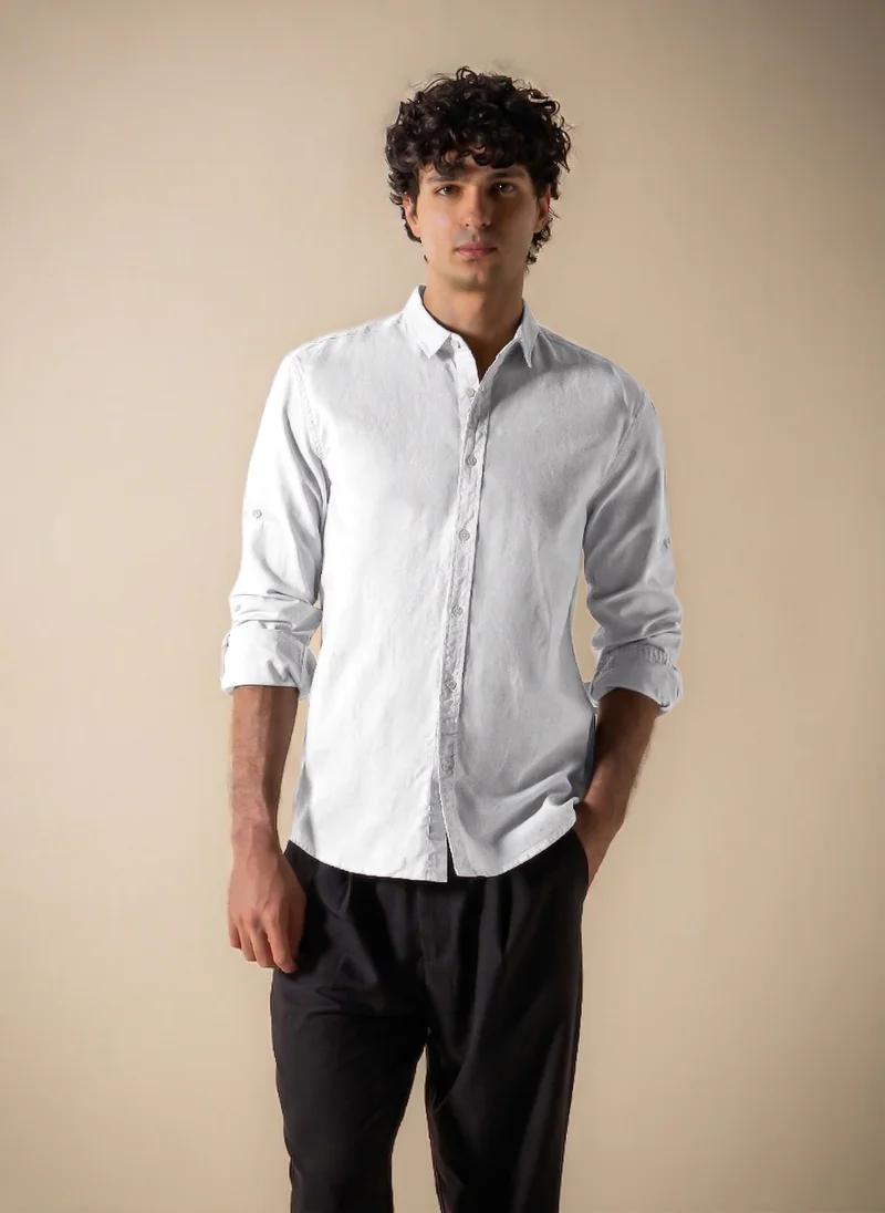 شايبس MIDWEIGHT LINEN BLEND SHIRT