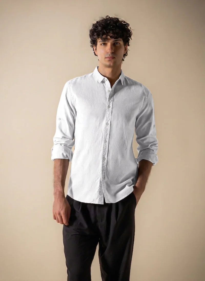 شايبس MIDWEIGHT LINEN BLEND SHIRT