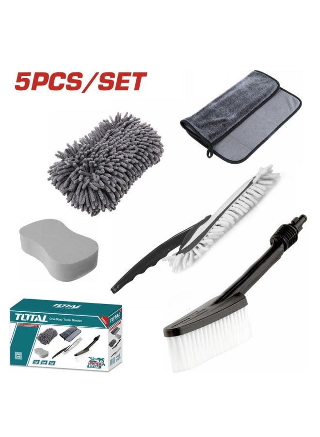 توتال طقم تنظيف سياره 5 قطع