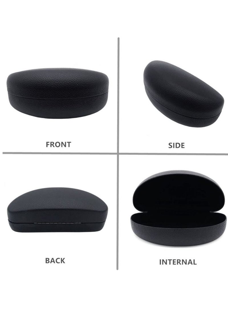Generic Hard Shell Eyeglasses Case, 2 PACK Protective Case For Sunglasses and Eyeglasses, Sunglasses Case Concise, Suitable for storing men's and women's glasses, Yellow and Black  - Image 3