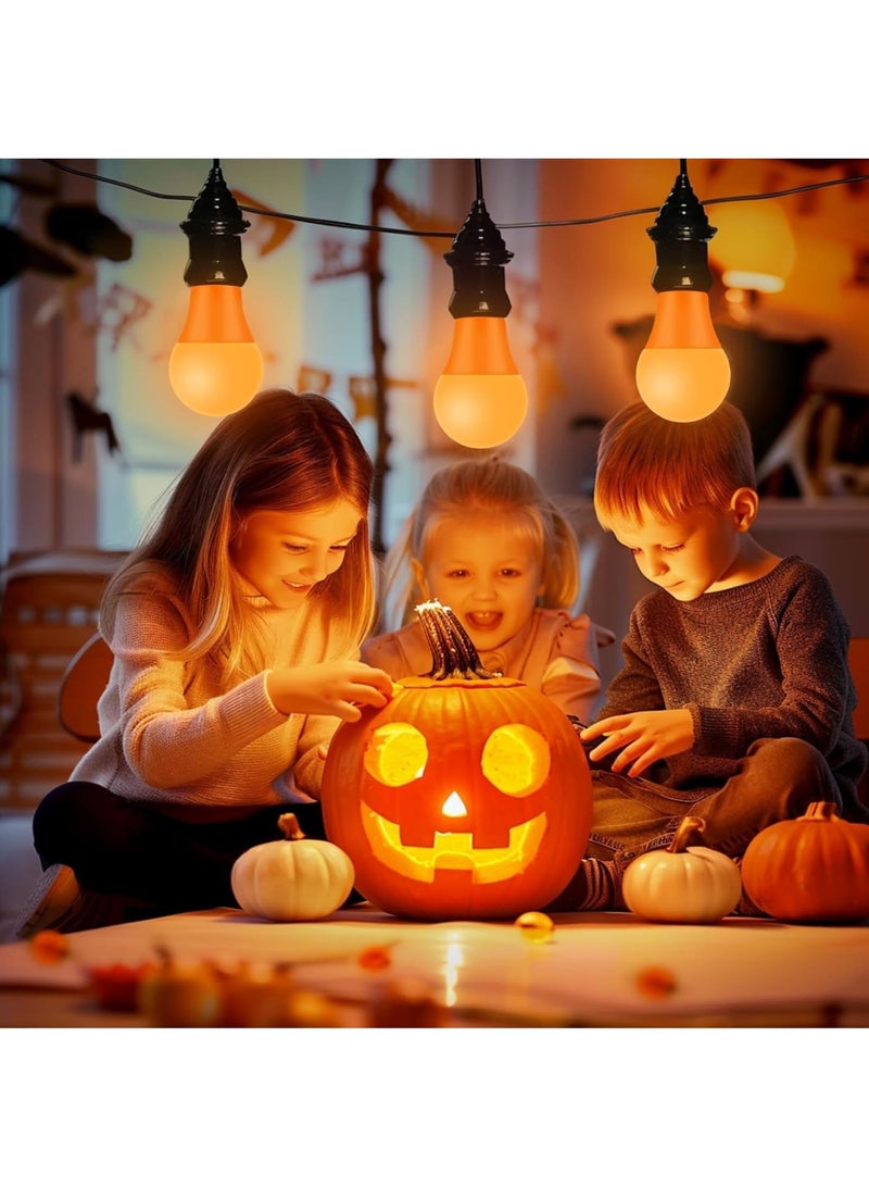 KASTWAVE Orange Purple Light Bulbs, 4 Pack E27 Base Decorative Ambience Bulb, Halloween Light Bulbs, For Party Decoration, Porch, Home Lighting, Holiday Lighting - Image 3