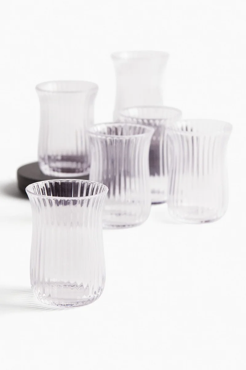 H&M 6-pack tea glasses with saucers