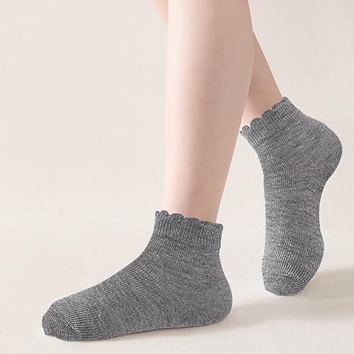 Looching 6 Pack Toddler Baby Girls Boys No Show Ankle Socks Cotton White Mesh Thin Low Cut Socks Kids 1-3Years - Image 2