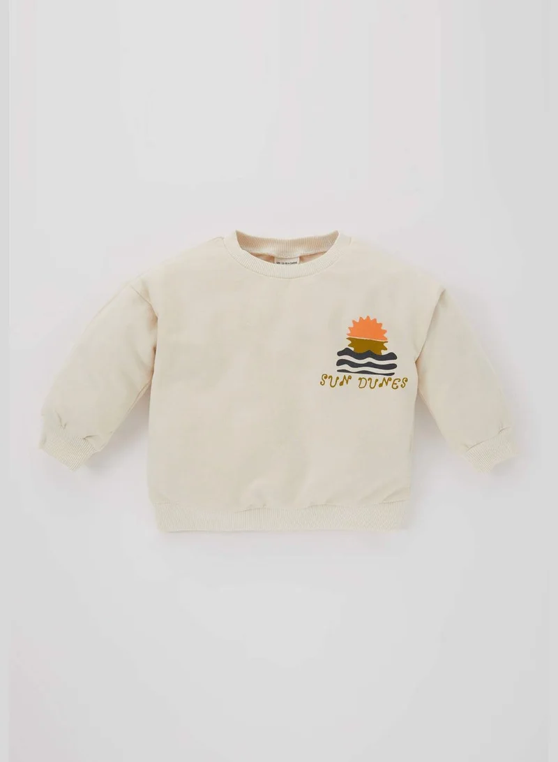 ديفاكتو BabyBoy Bike Neck Long Sleeve Sweatshirt