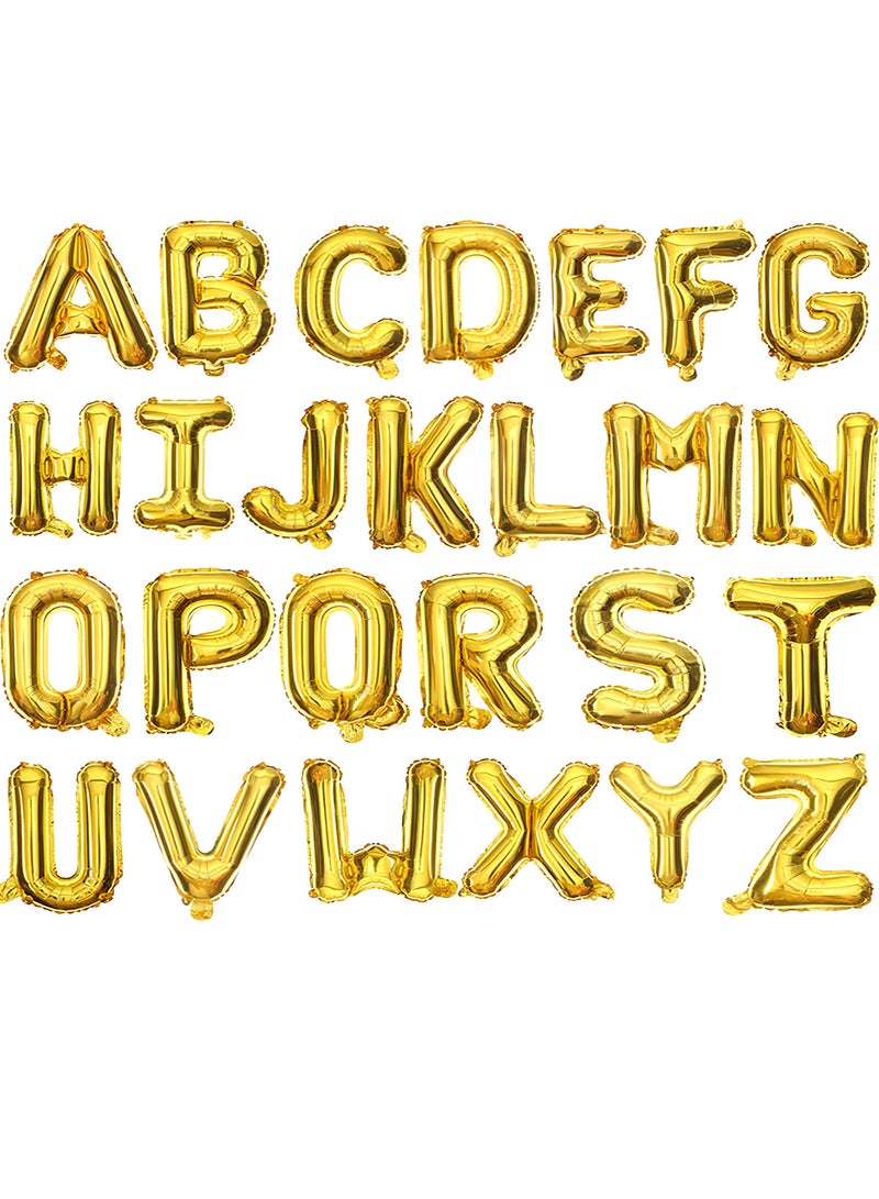 PARTY FUN Foil Letter Balloon 32 Inch  R Golden Colour Perfect for Party and  Birthdays  - Image 3