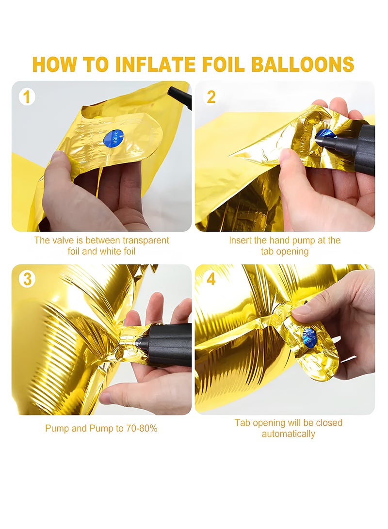 PARTY FUN Foil Letter Balloon 32 Inch  R Golden Colour Perfect for Party and  Birthdays  - Image 2