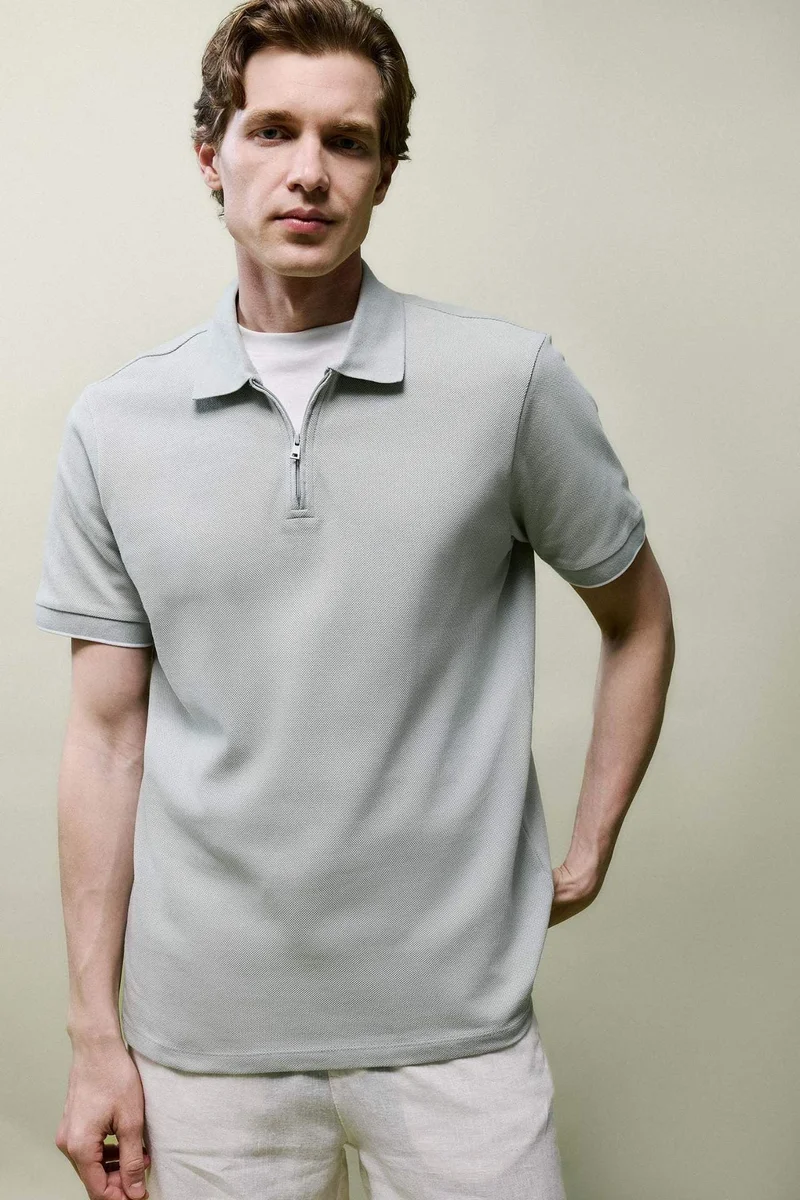 DeFacto Regular Fit Polo Collar Short Sleeve Polo T-Shirt