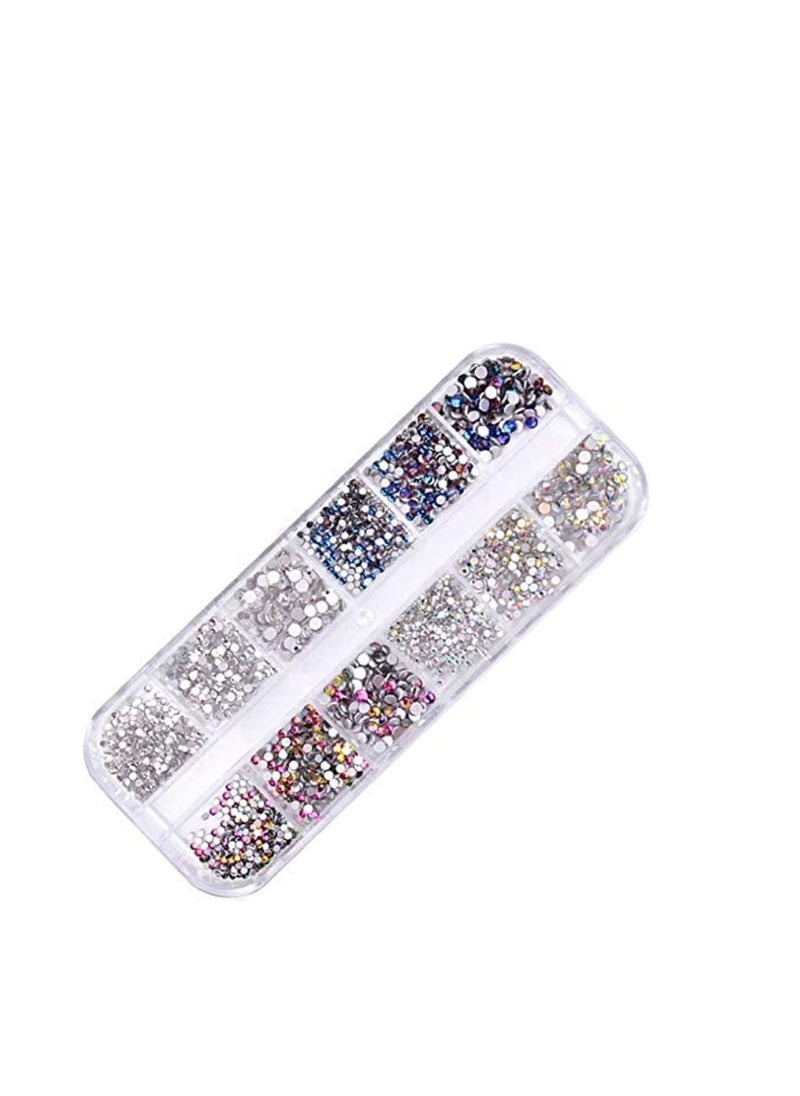 ORiTi AB Nail Art Round Rhinestones Round Beads