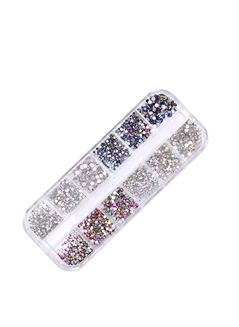ORiTi AB Nail Art Round Rhinestones Round Beads