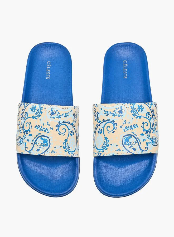 Celeste Women Paisley Print Slides